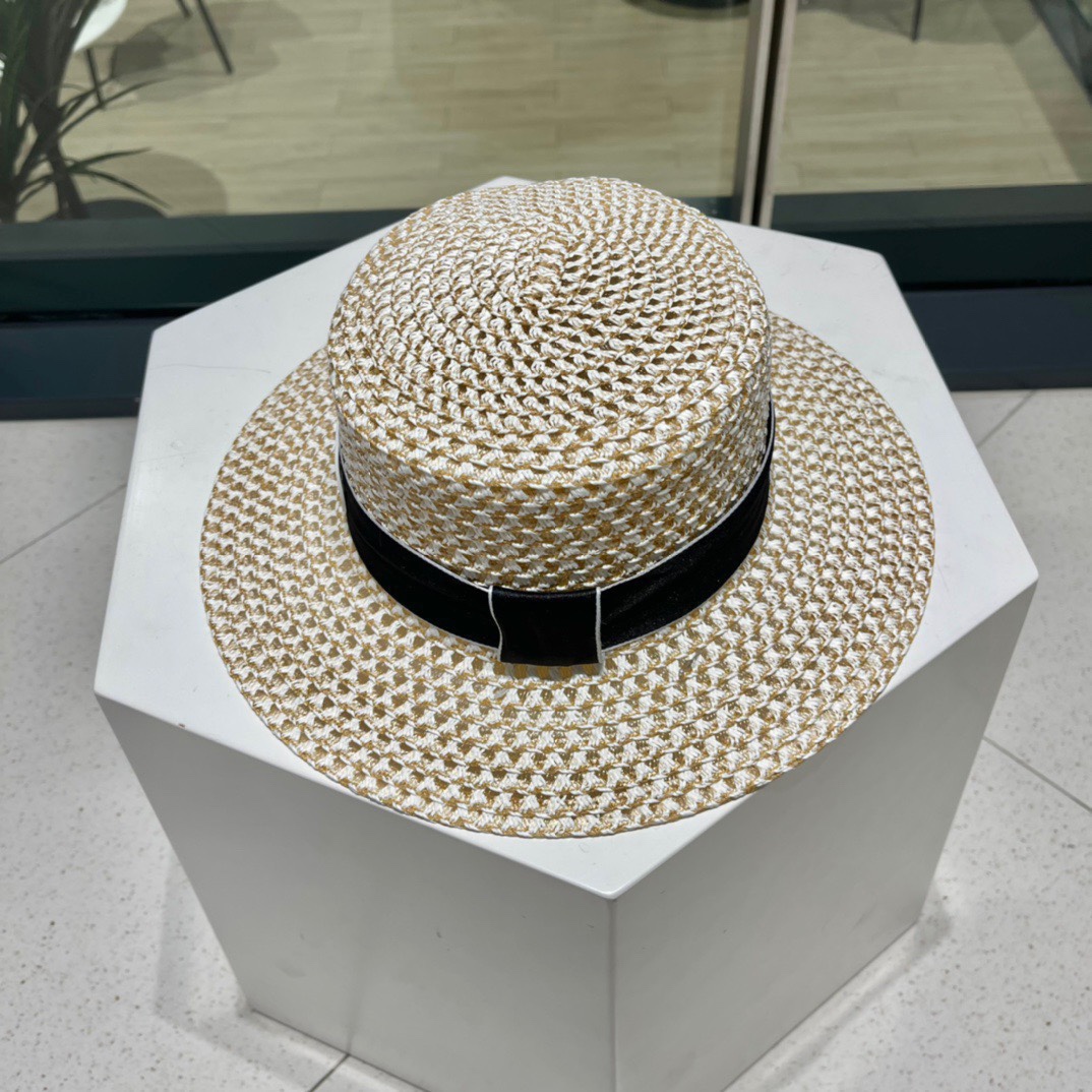  LV路易威登草帽，设计，老花织带，名媛风