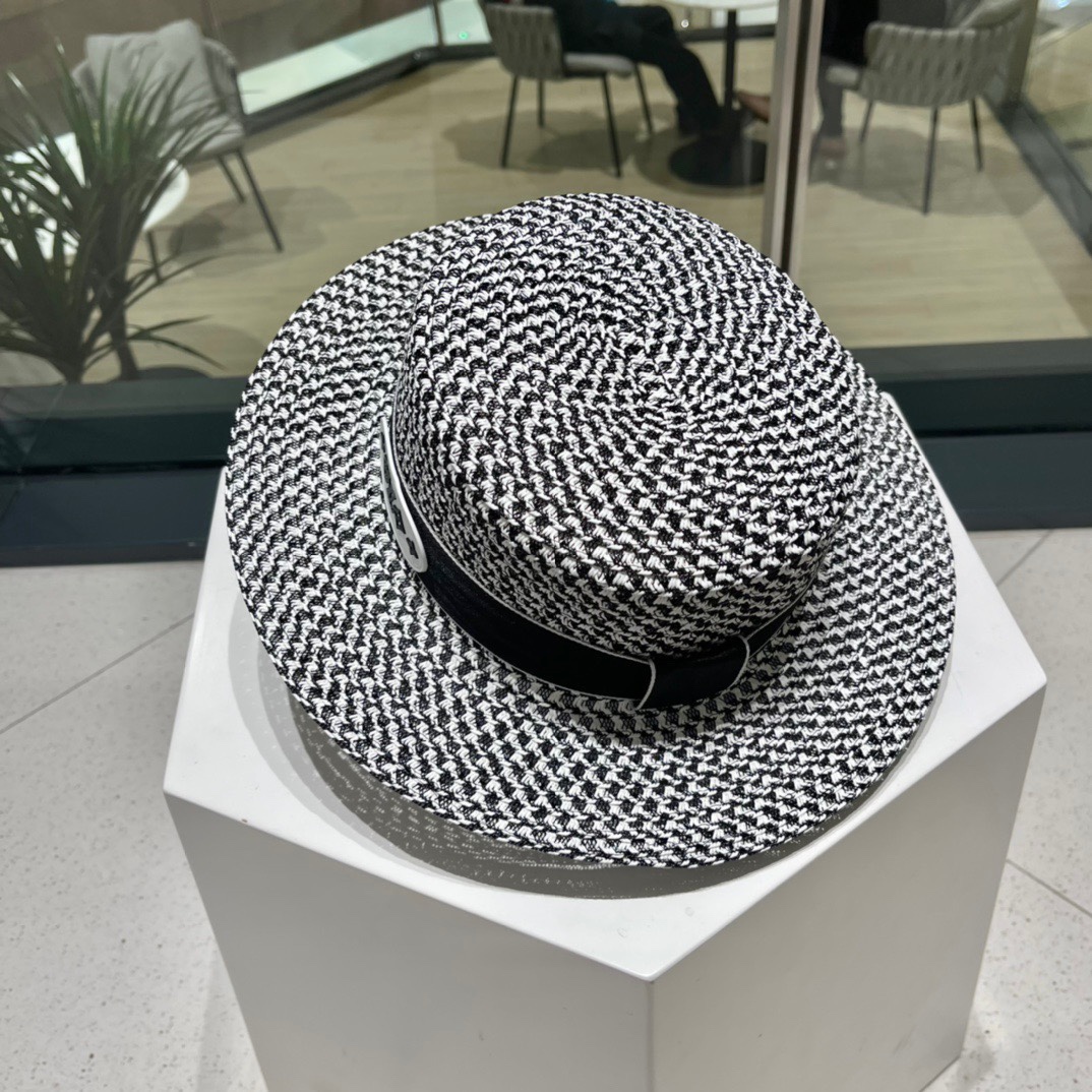  LV路易威登草帽，设计，老花织带，名媛风