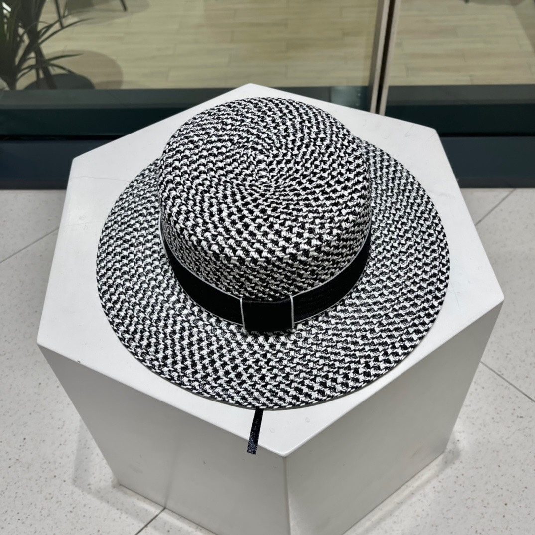  LV路易威登草帽，设计，老花织带，名媛风