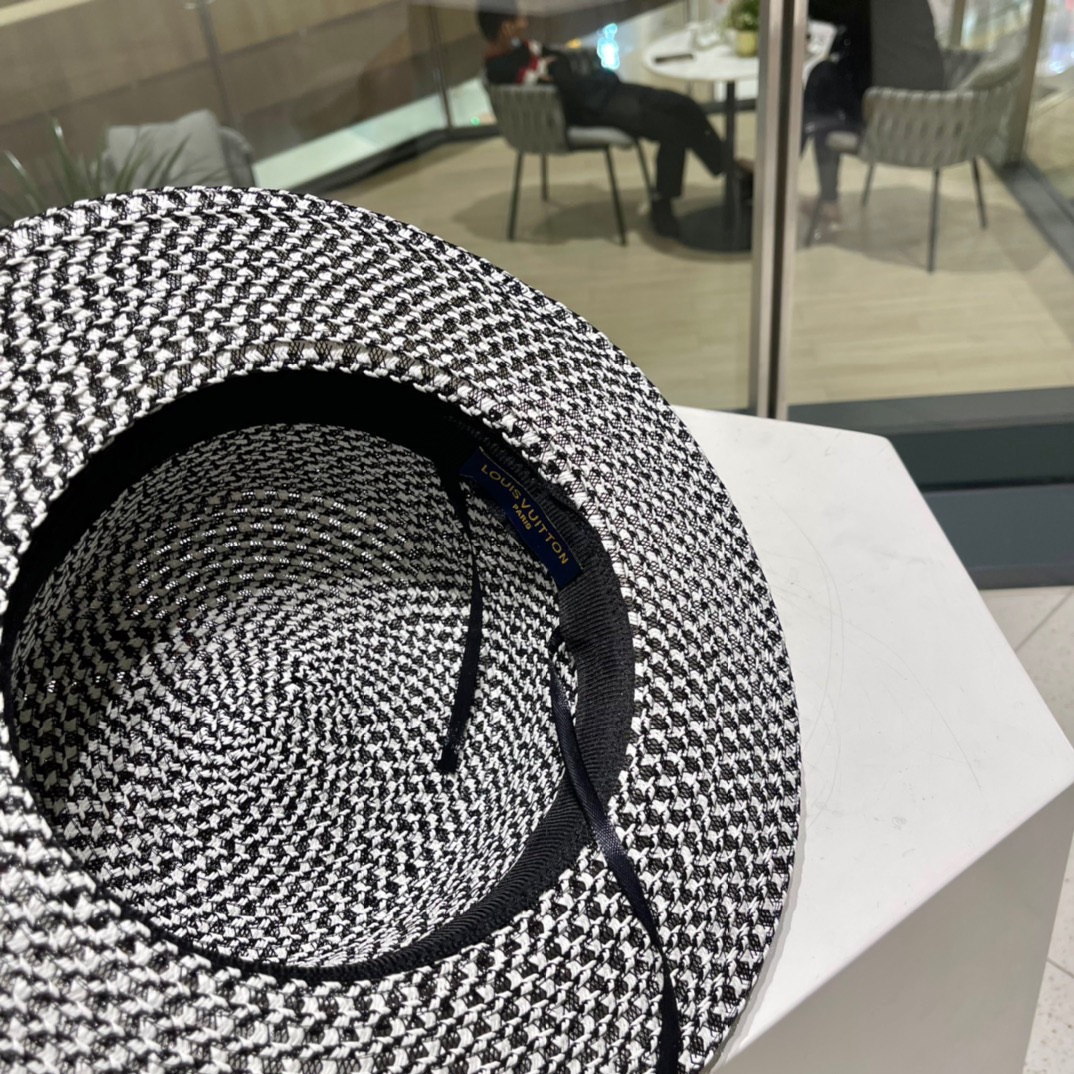  LV路易威登草帽，设计，老花织带，名媛风