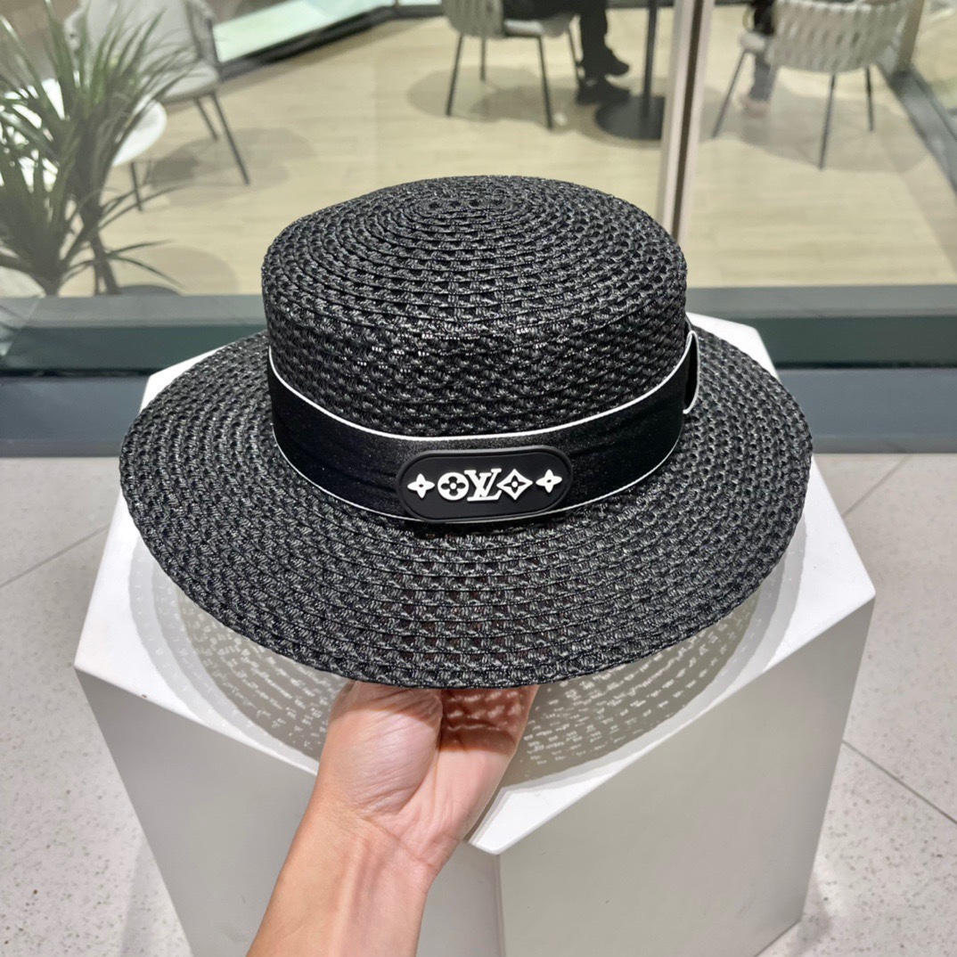  LV路易威登草帽，设计，老花织带，名媛风