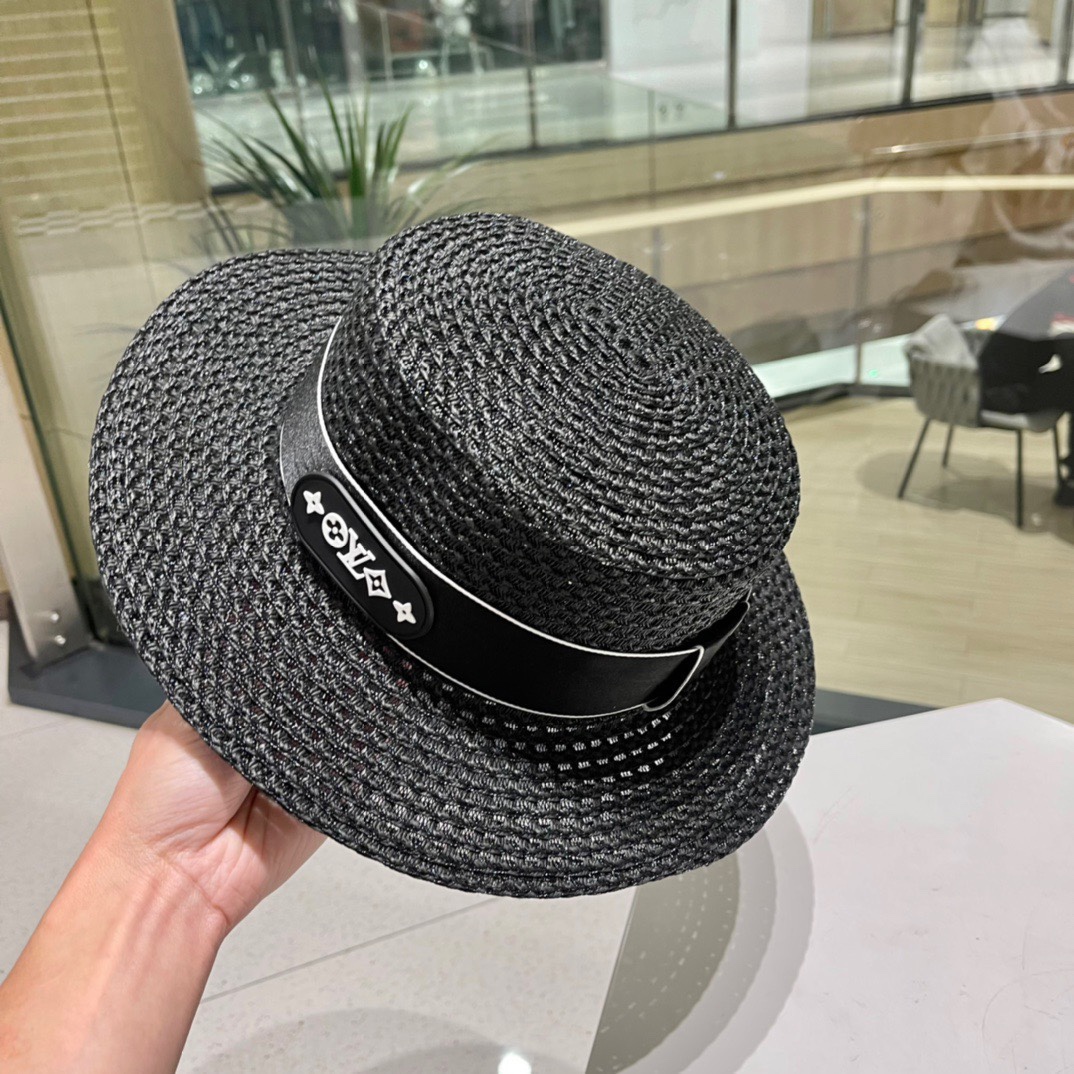  LV路易威登草帽，设计，老花织带，名媛风