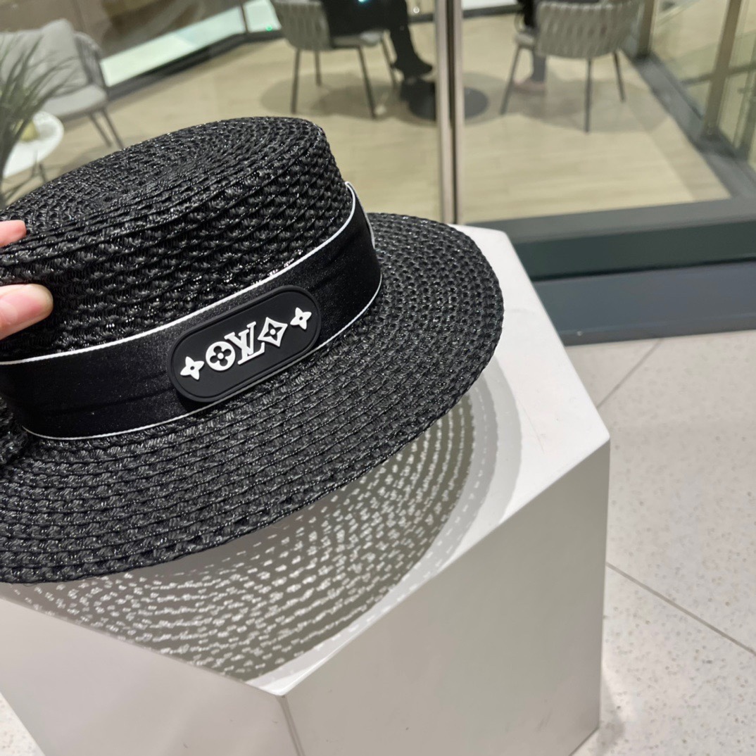  LV路易威登草帽，设计，老花织带，名媛风