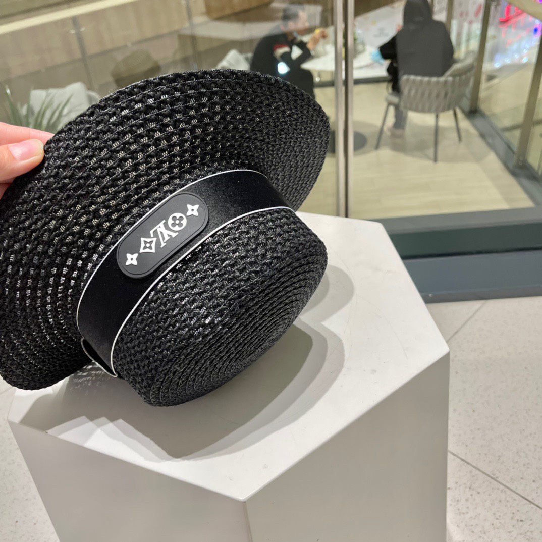  LV路易威登草帽，设计，老花织带，名媛风