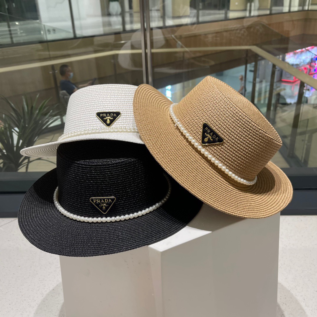 NO:198745,Prada straw hat, high-end customization, super good-looking hat-shaped pearl accessories, head circumference 57cm hat, fisherman hat, baseball hat, knit hat, hat, prada, espadrilles, hats19860909普拉达草帽,高级定制,超好看帽型珍珠配饰,头围57cm帽子渔夫帽棒球帽针织帽,帽子,prada,espadrilles,hats,hat