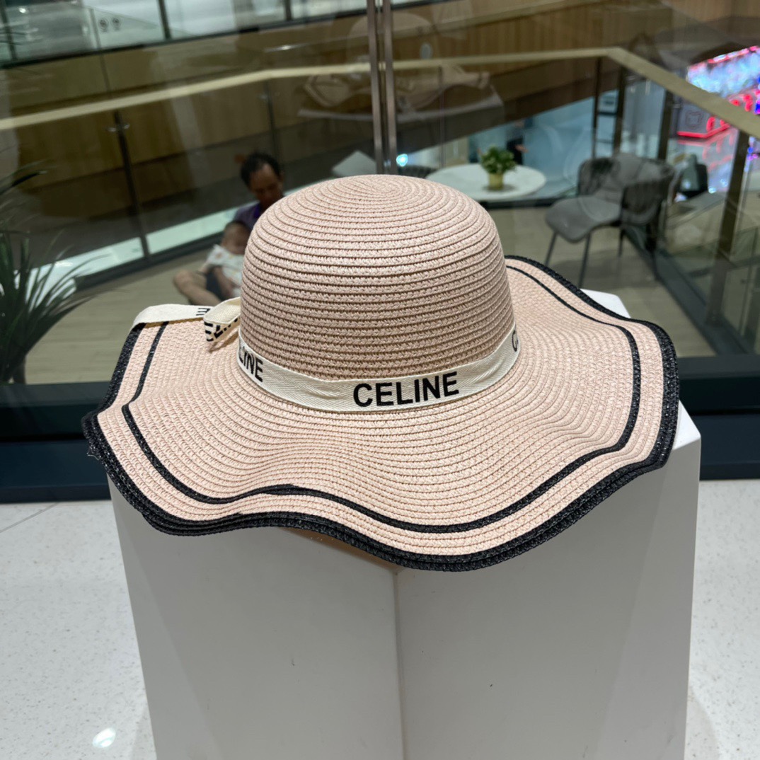 Celine赛琳新款草帽可折叠轻盈百搭头围57cm