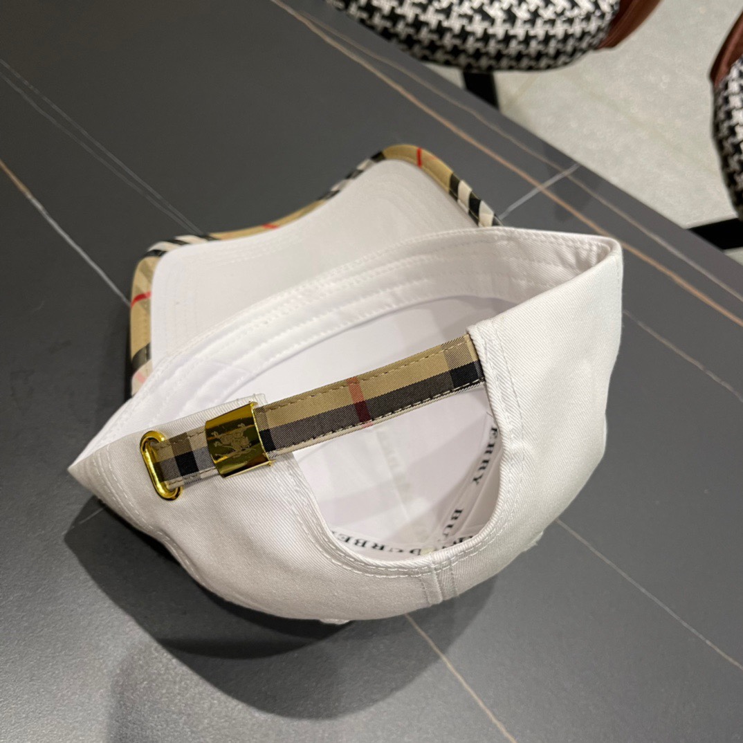 巴宝莉burberry2024官网同步上线韩版新款英伦风定制款1:1原单品质男女通用棒球帽提花美邦工艺地