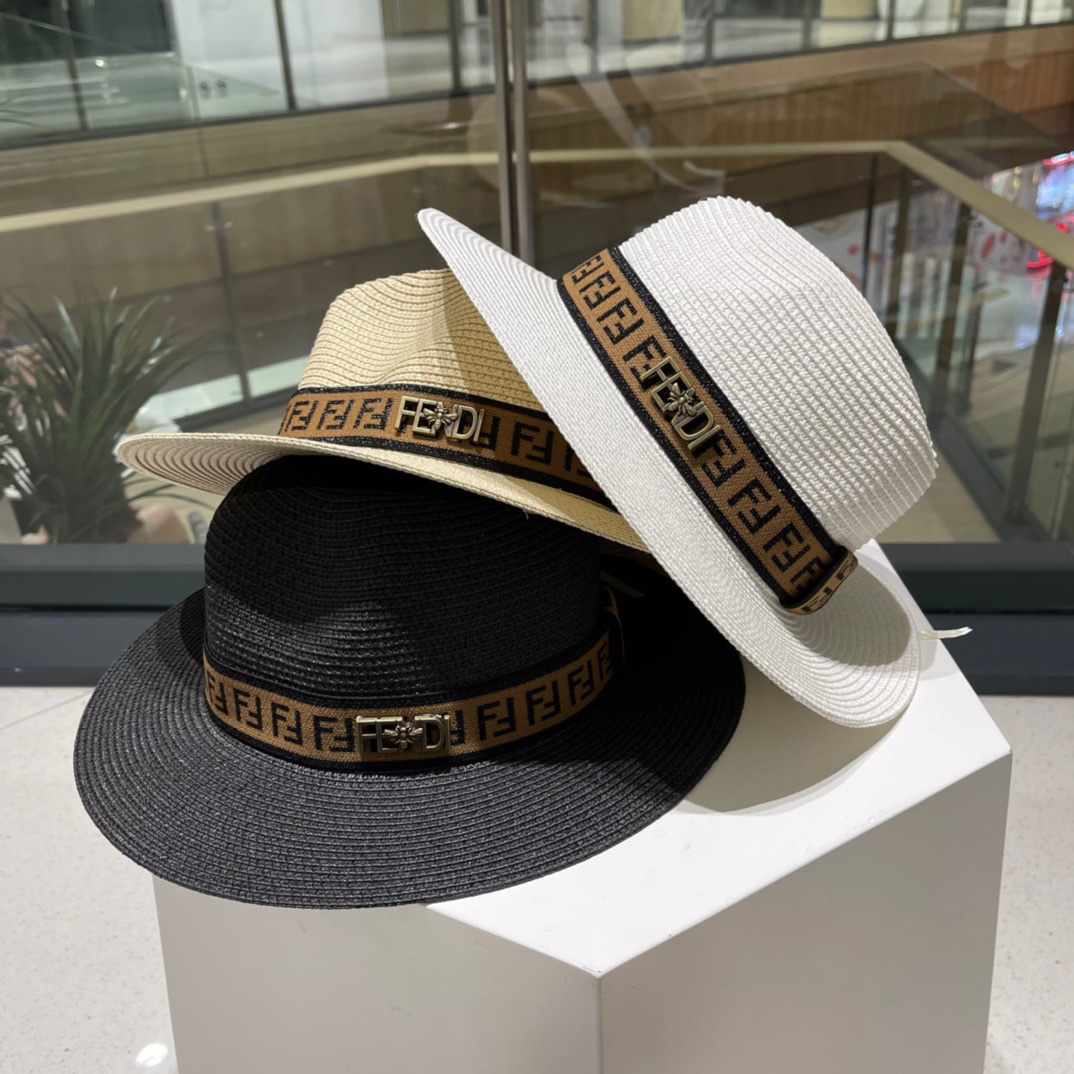 NO:199743,FD Fendi new straw hat, Rafia making, presbyterian FF fabric, essential for celebrity, head circumference 57cm hat, fisherman hat, baseball hat, knit hat, hat, fendi, espadrilles, hats19860909FD芬迪新款草帽,拉菲草制作,拼老花FF面料,名媛必备,头围57cm帽子渔夫帽棒球帽针织帽,帽子,fendi,espadrilles,hats,hat