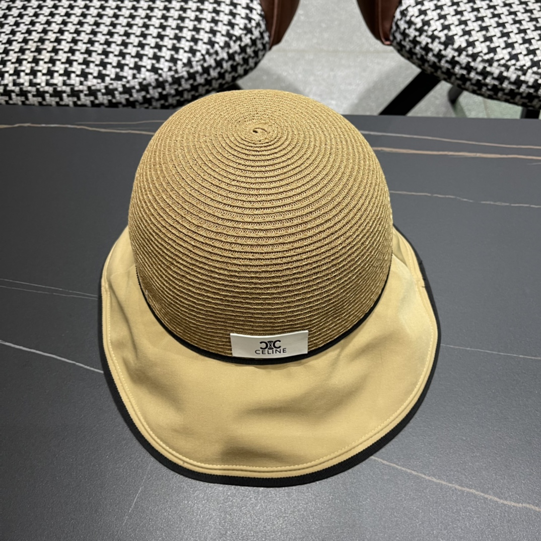  CELINE赛琳新款渔夫帽女春夏季遮阳帽韩版太阳帽 ，出街必备