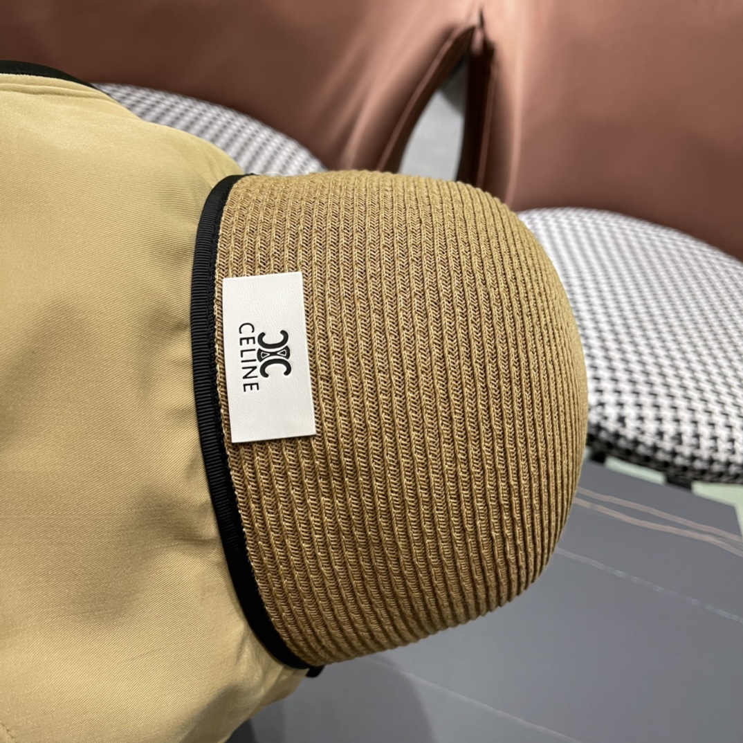  CELINE赛琳新款渔夫帽女春夏季遮阳帽韩版太阳帽 ，出街必备