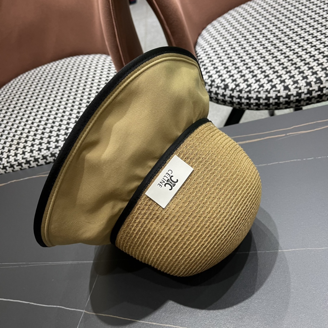  CELINE赛琳新款渔夫帽女春夏季遮阳帽韩版太阳帽 ，出街必备