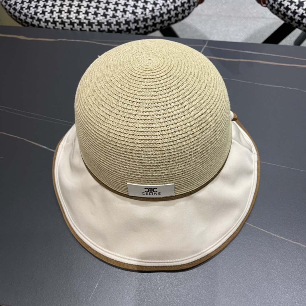  CELINE赛琳新款渔夫帽女春夏季遮阳帽韩版太阳帽 ，出街必备