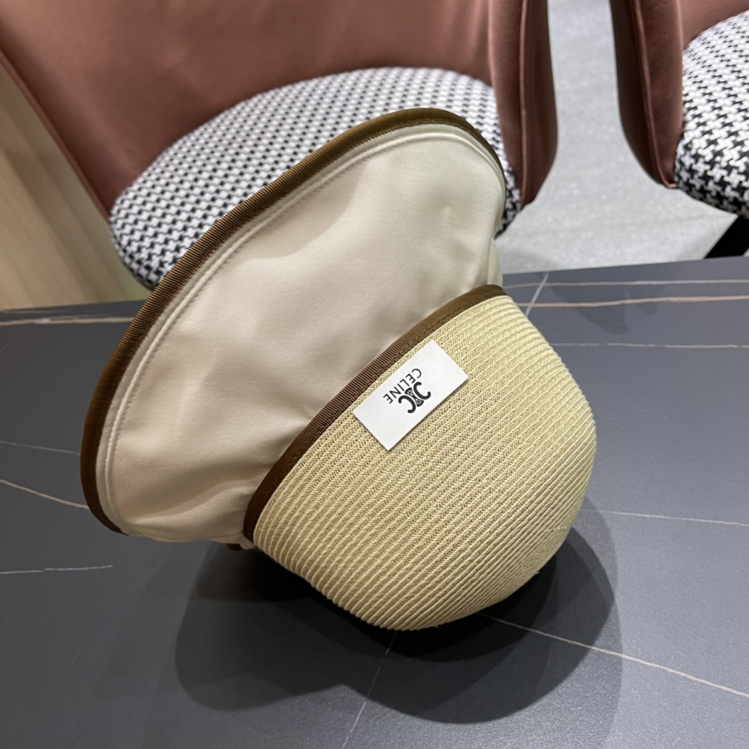  CELINE赛琳新款渔夫帽女春夏季遮阳帽韩版太阳帽 ，出街必备