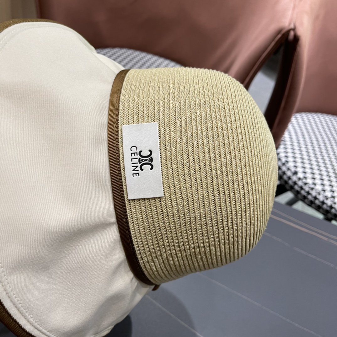  CELINE赛琳新款渔夫帽女春夏季遮阳帽韩版太阳帽 ，出街必备