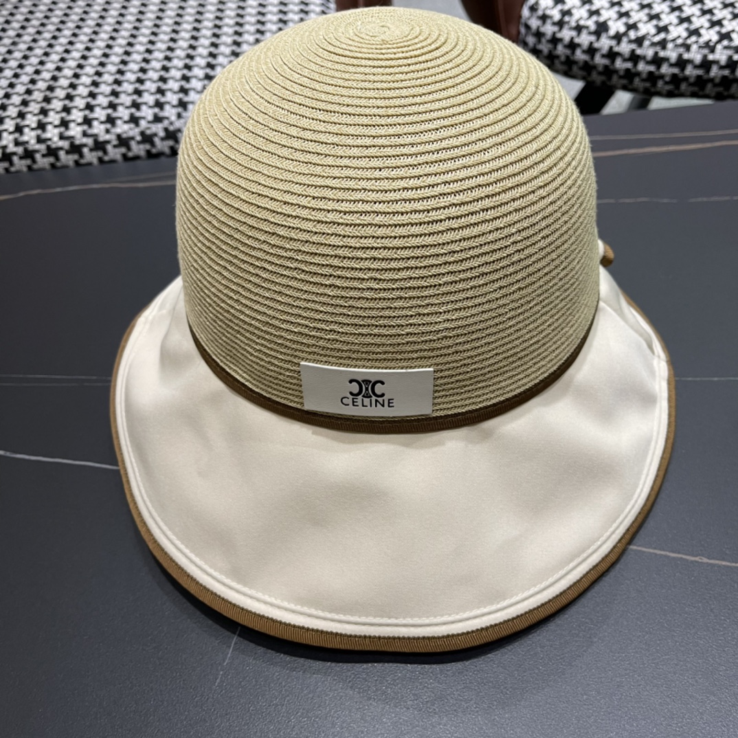  CELINE赛琳新款渔夫帽女春夏季遮阳帽韩版太阳帽 ，出街必备