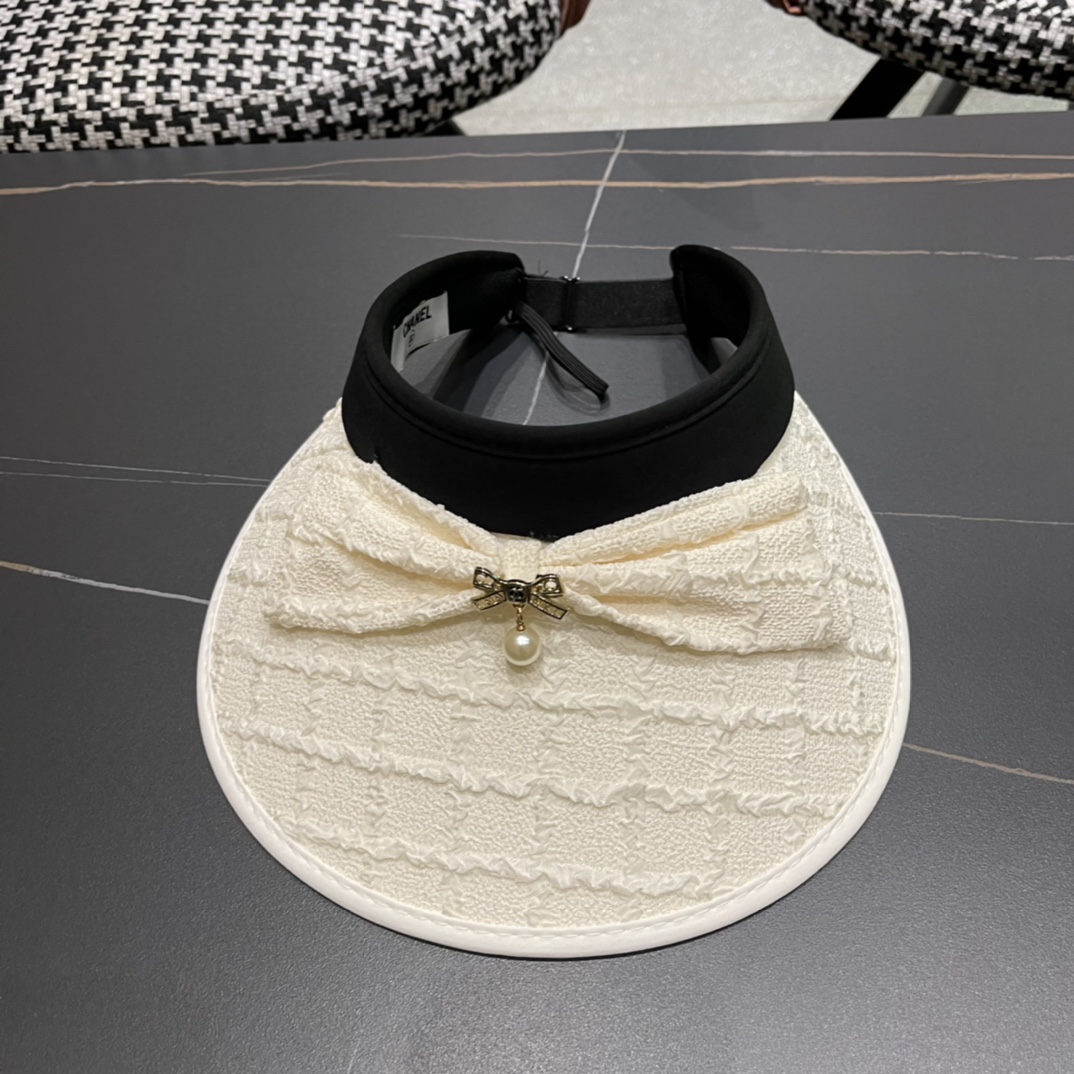 【Chanel香奈儿】夏季新款小香风亮片遮阳帽空顶帽，大牌出货，