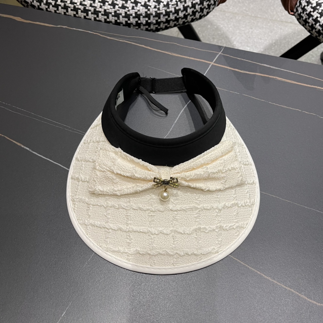 【Chanel香奈儿】夏季新款小香风亮片遮阳帽空顶帽，大牌出货，