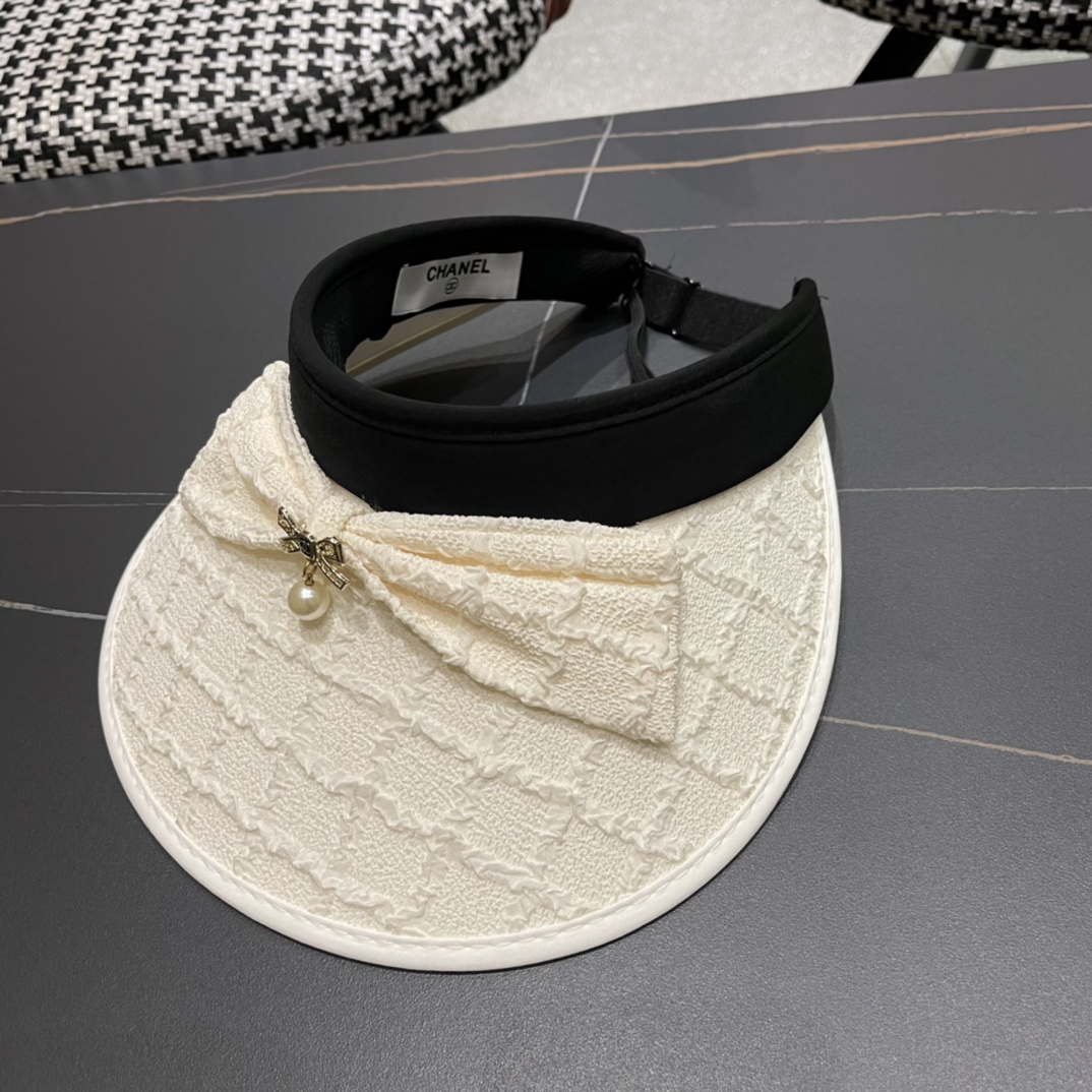 【Chanel香奈儿】夏季新款小香风亮片遮阳帽空顶帽，大牌出货，