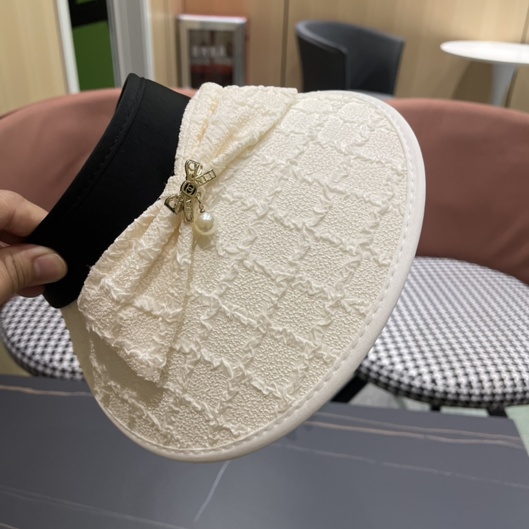 【Chanel香奈儿】夏季新款小香风亮片遮阳帽空顶帽，大牌出货，