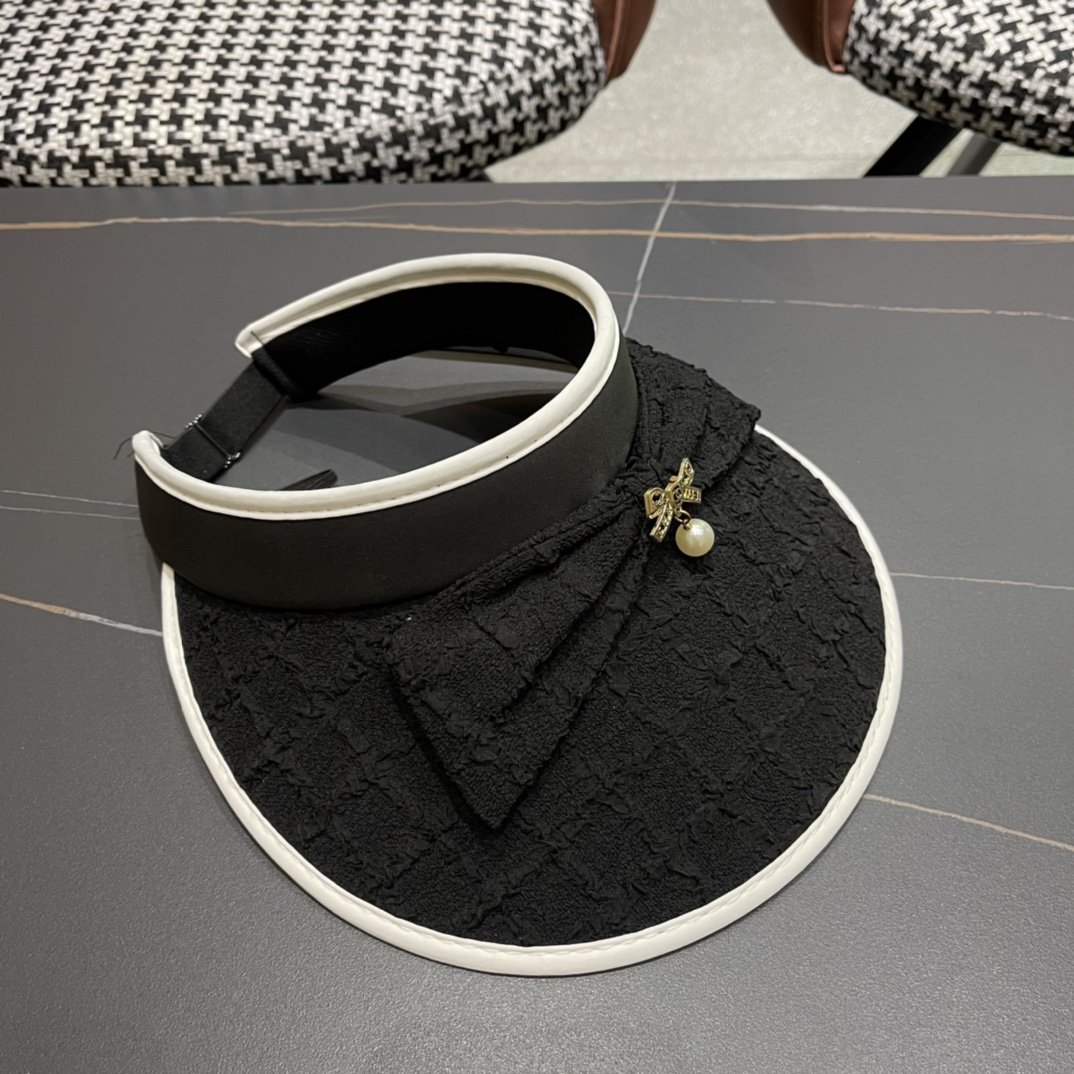 【Chanel香奈儿】夏季新款小香风亮片遮阳帽空顶帽，大牌出货，