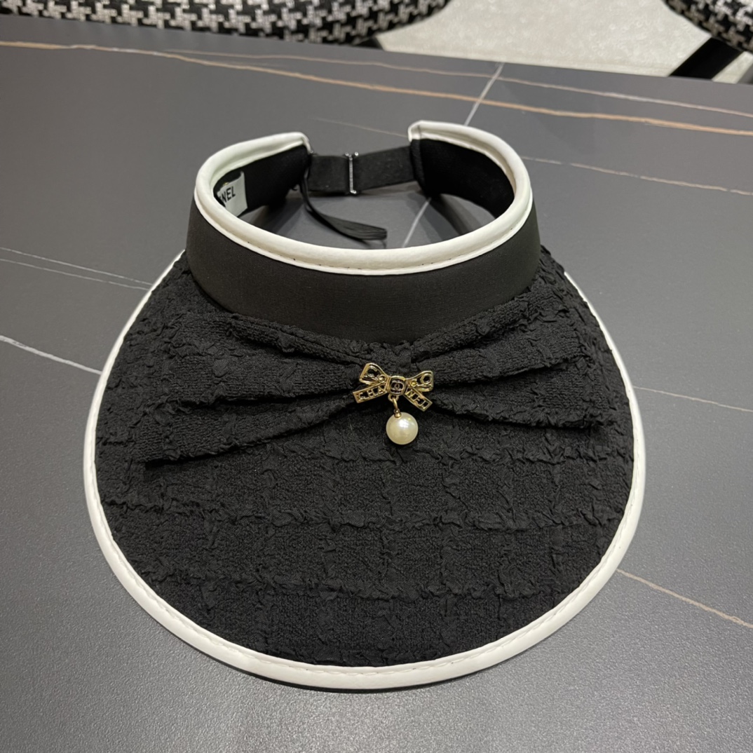 【Chanel香奈儿】夏季新款小香风亮片遮阳帽空顶帽，大牌出货，