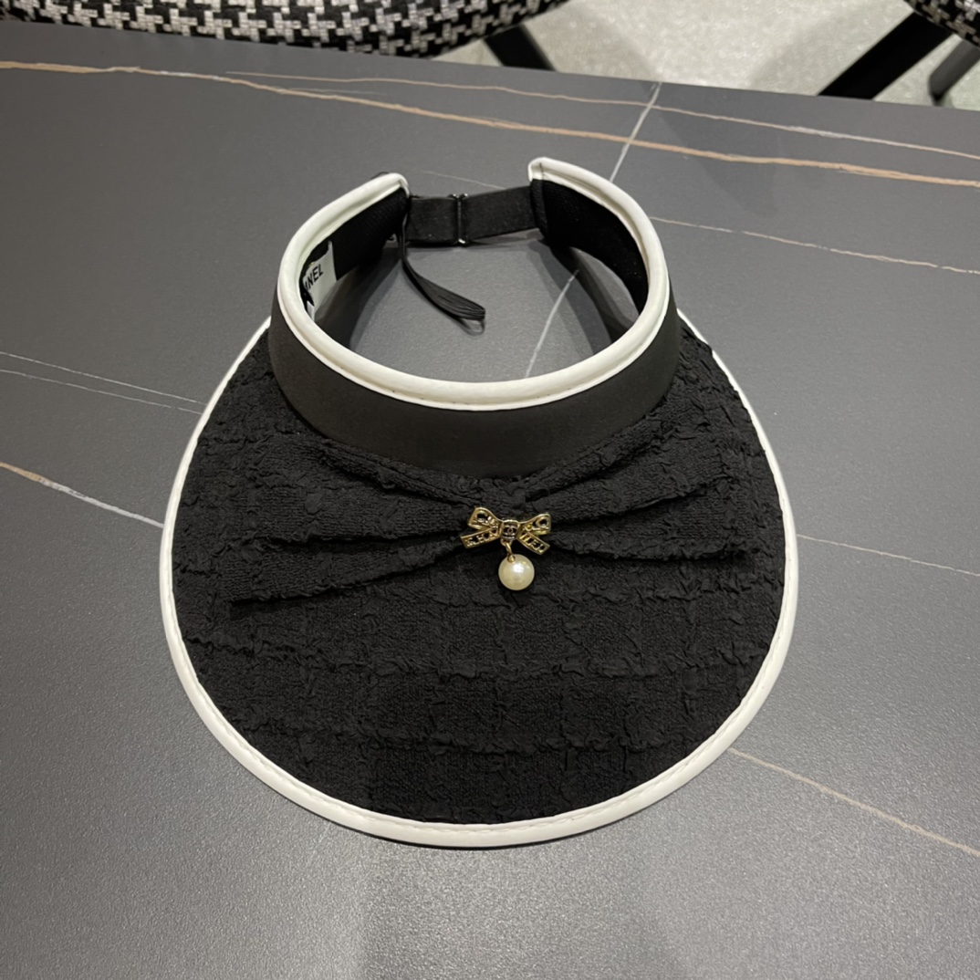 【Chanel香奈儿】夏季新款小香风亮片遮阳帽空顶帽，大牌出货，