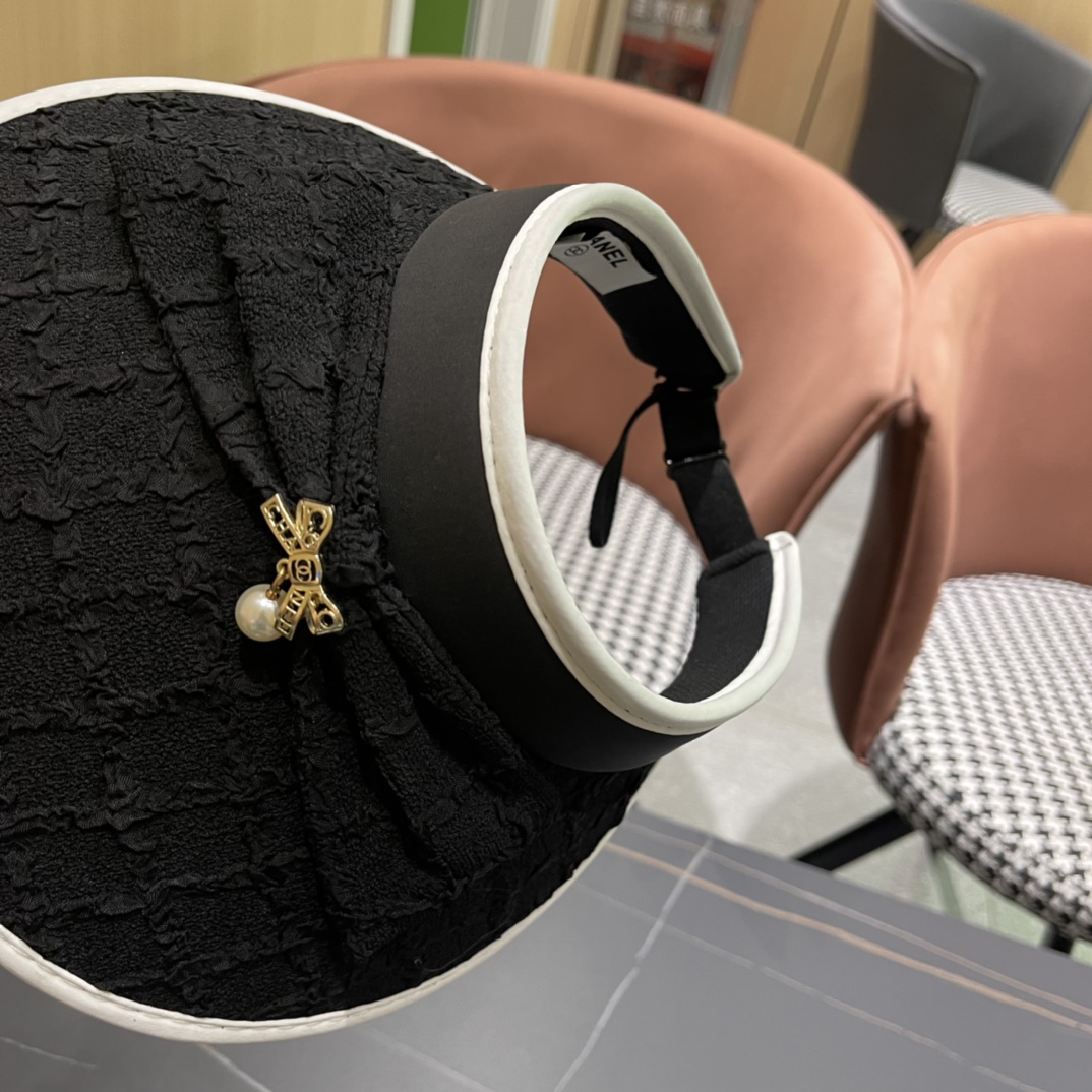 【Chanel香奈儿】夏季新款小香风亮片遮阳帽空顶帽，大牌出货，