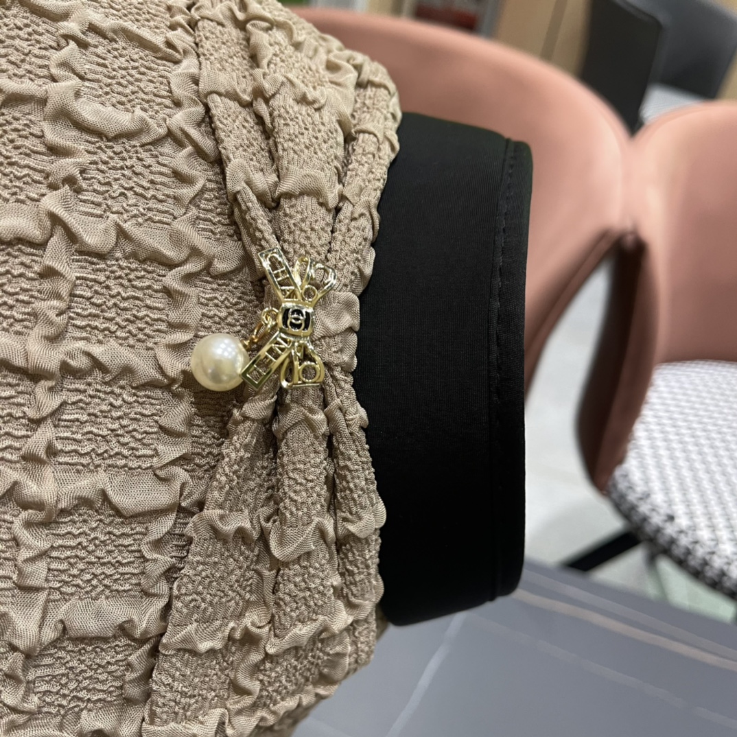 【Chanel香奈儿】夏季新款小香风亮片遮阳帽空顶帽，大牌出货，