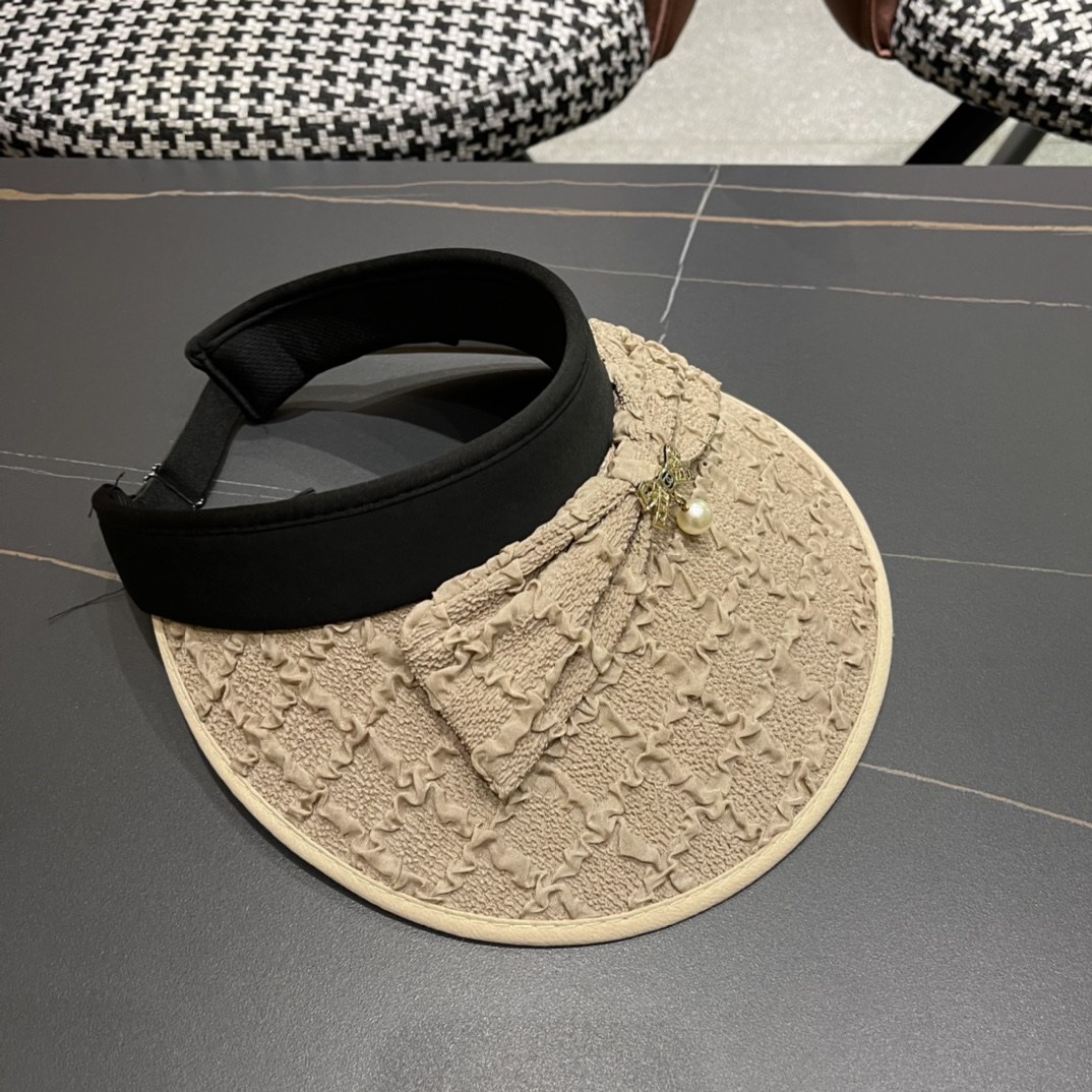 【Chanel香奈儿】夏季新款小香风亮片遮阳帽空顶帽，大牌出货，