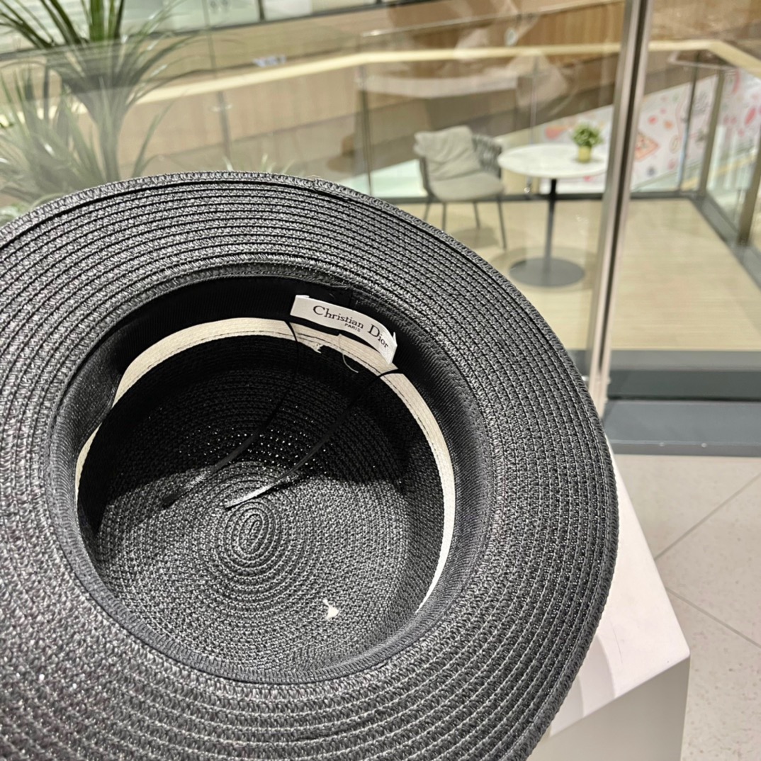 Dior迪奥新款草帽，名媛风礼帽，头围57cm