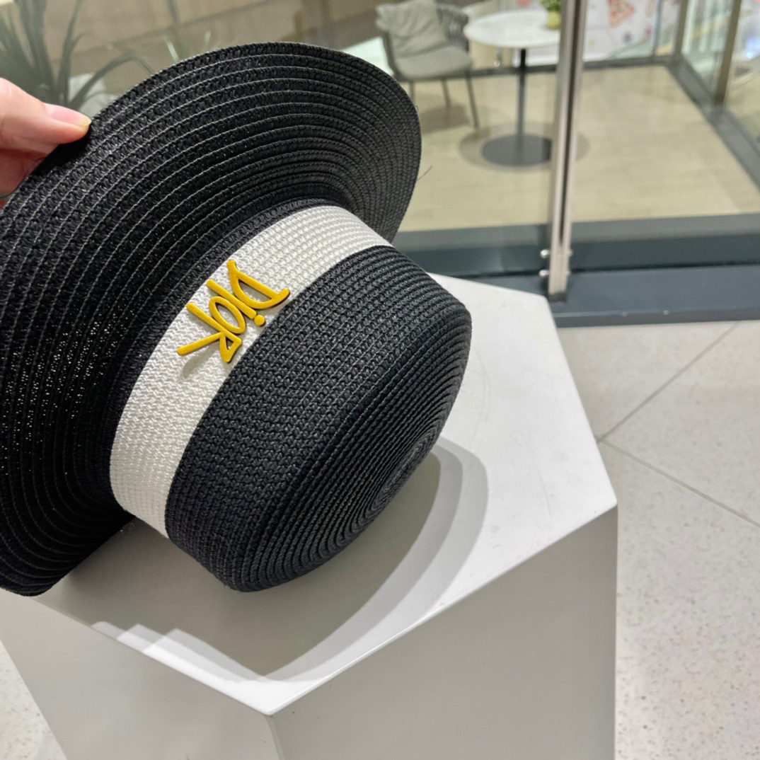 Dior迪奥新款草帽，名媛风礼帽，头围57cm