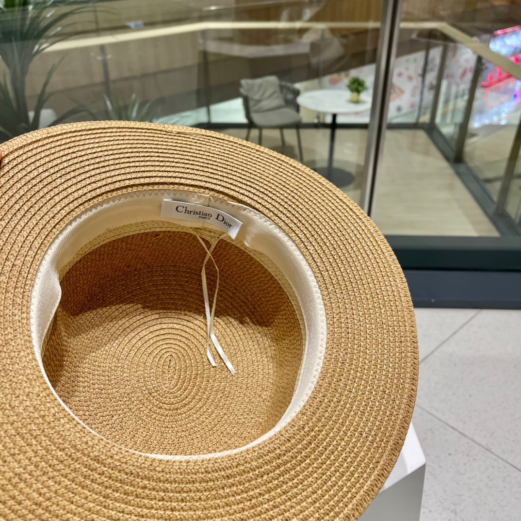 Dior迪奥新款草帽，名媛风礼帽，头围57cm