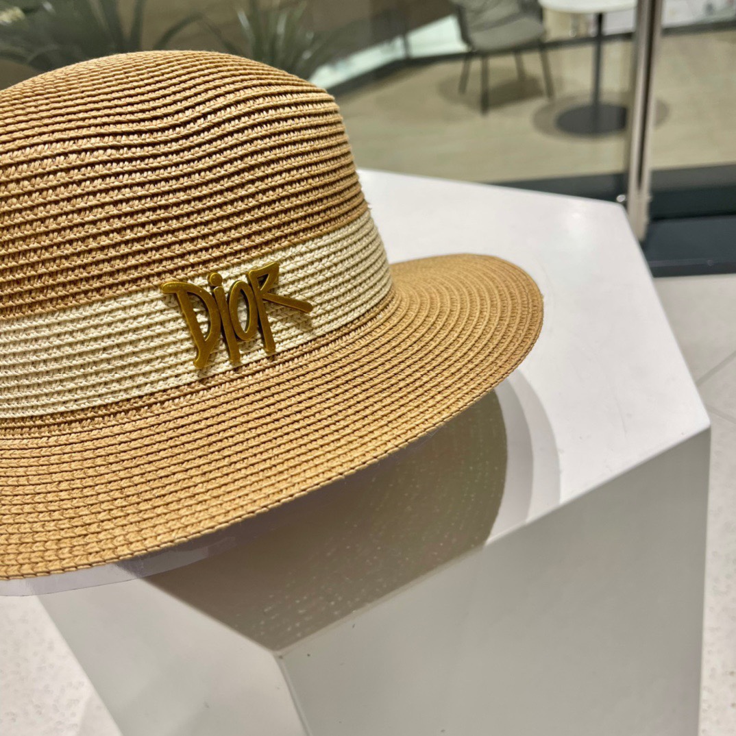 Dior迪奥新款草帽，名媛风礼帽，头围57cm