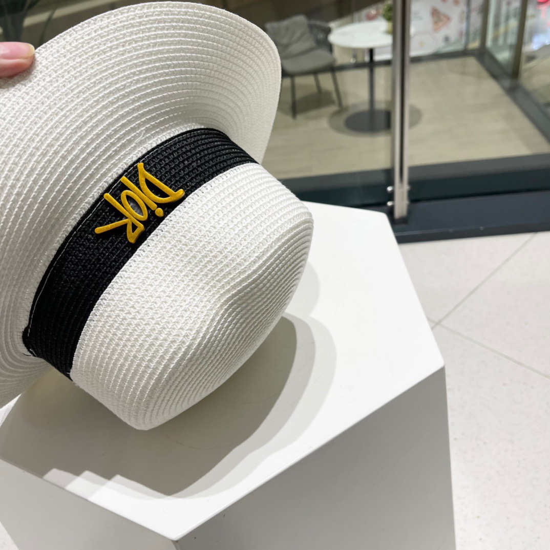 Dior迪奥新款草帽，名媛风礼帽，头围57cm