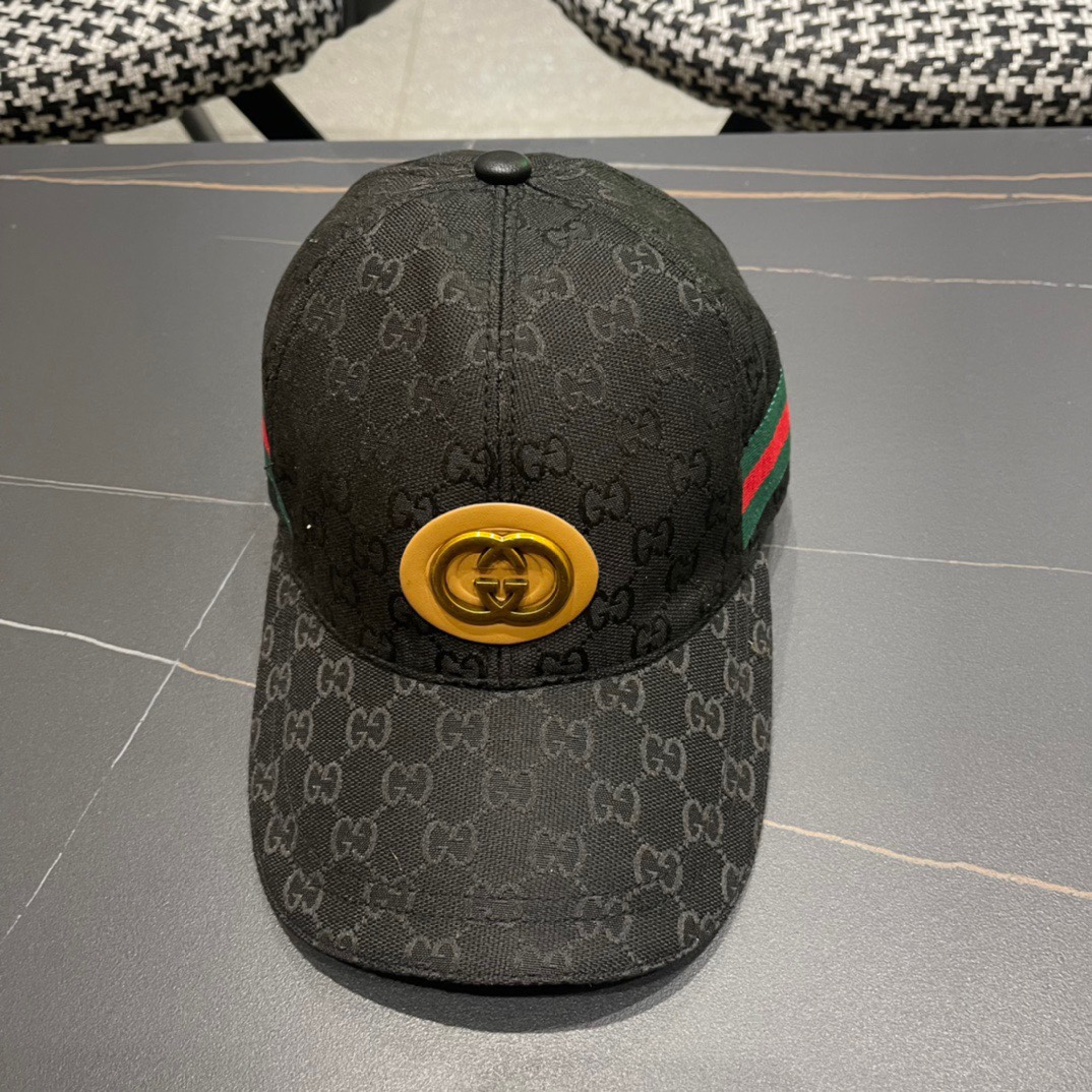 Gucci(古奇)经典原单棒球帽😍专柜1:1开模订制，最高版本，原版帆布轻盈透气！实物拍摄，四季百搭男女