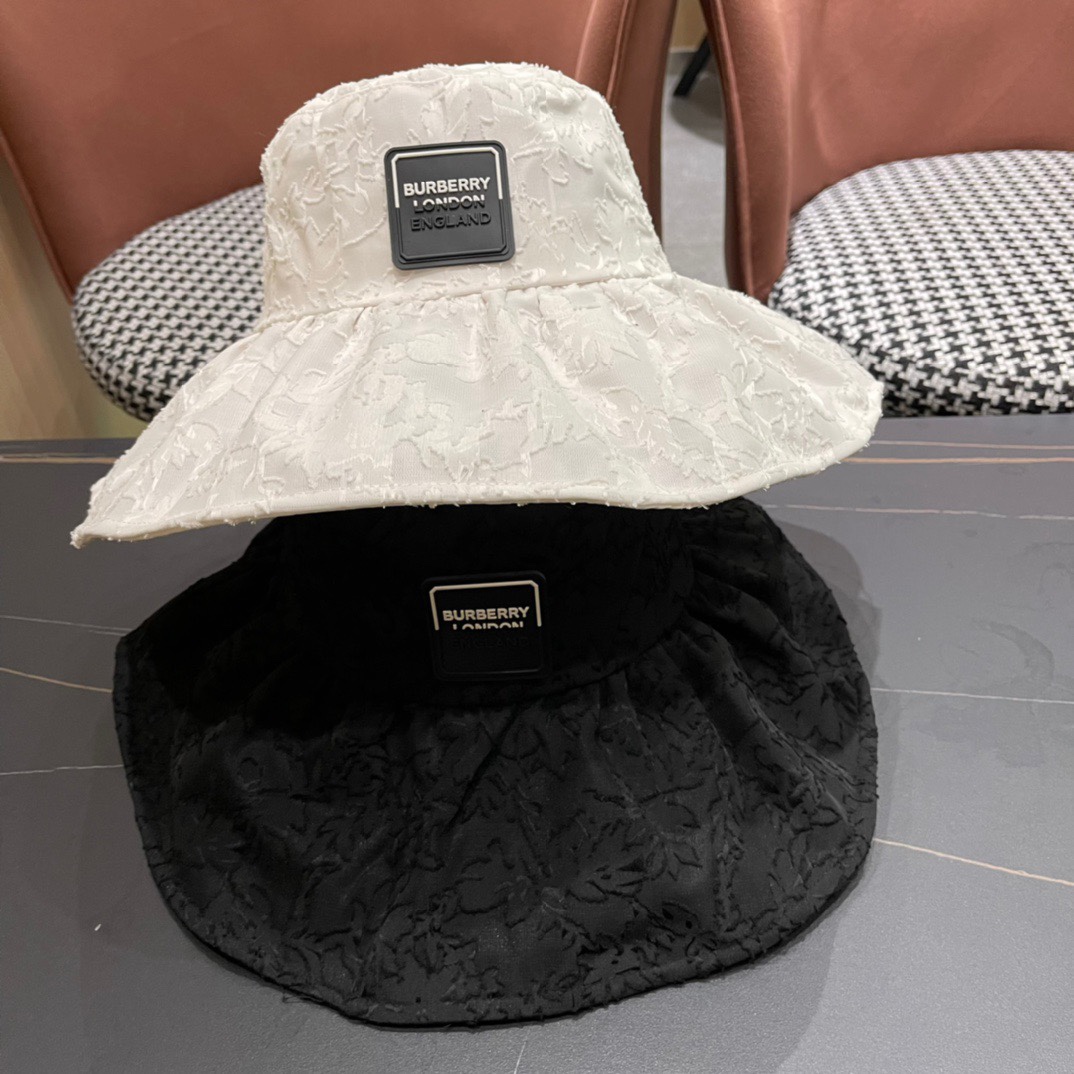 Gorra de pescador de ala ancha nueva de Burberry 2024, estilo simple y moderno, alta calidad, ¡disfruta de la sensación…