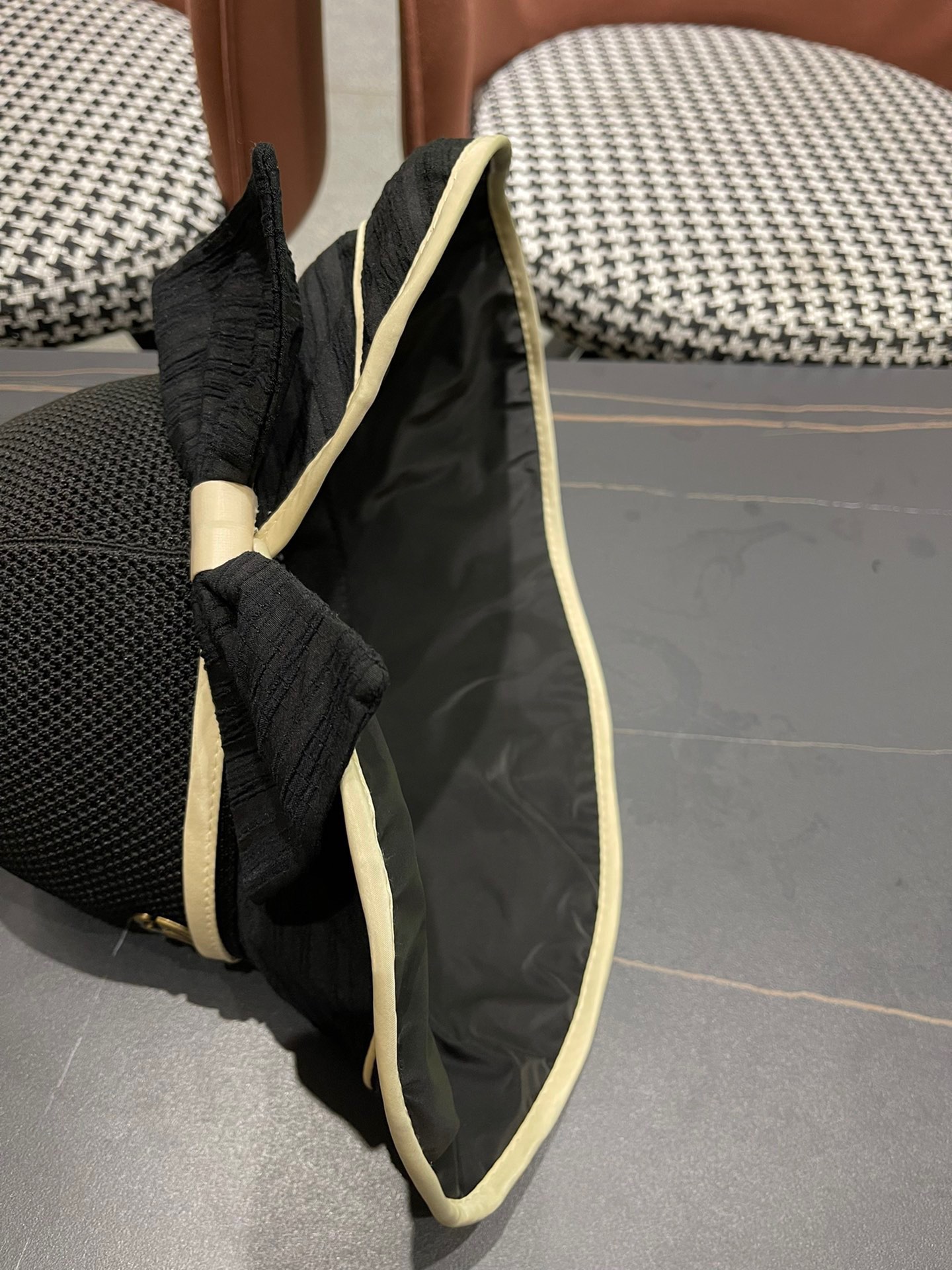  GUCCI古奇 新款韩版百搭遮脸防晒帽户外防紫外线蝴蝶结夫帽