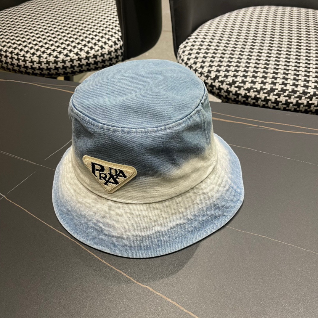
【普拉达】PRADA新款牛仔渔夫帽，新款上架，超好搭配，赶紧入手吧