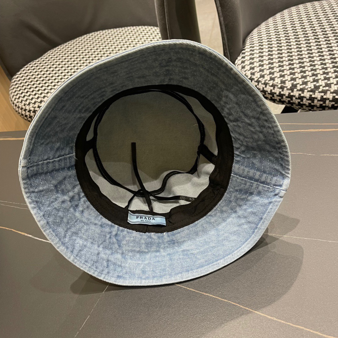 
【普拉达】PRADA新款牛仔渔夫帽，新款上架，超好搭配，赶紧入手吧