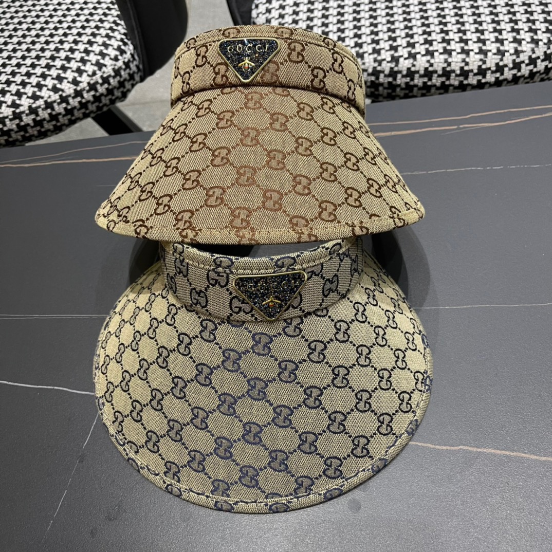 Gorra de sol GUCCI 2024 de alta demanda, sin copa, ¡muy práctica! ¡Fácil de combinar! Imprescindible para salir: gorra …