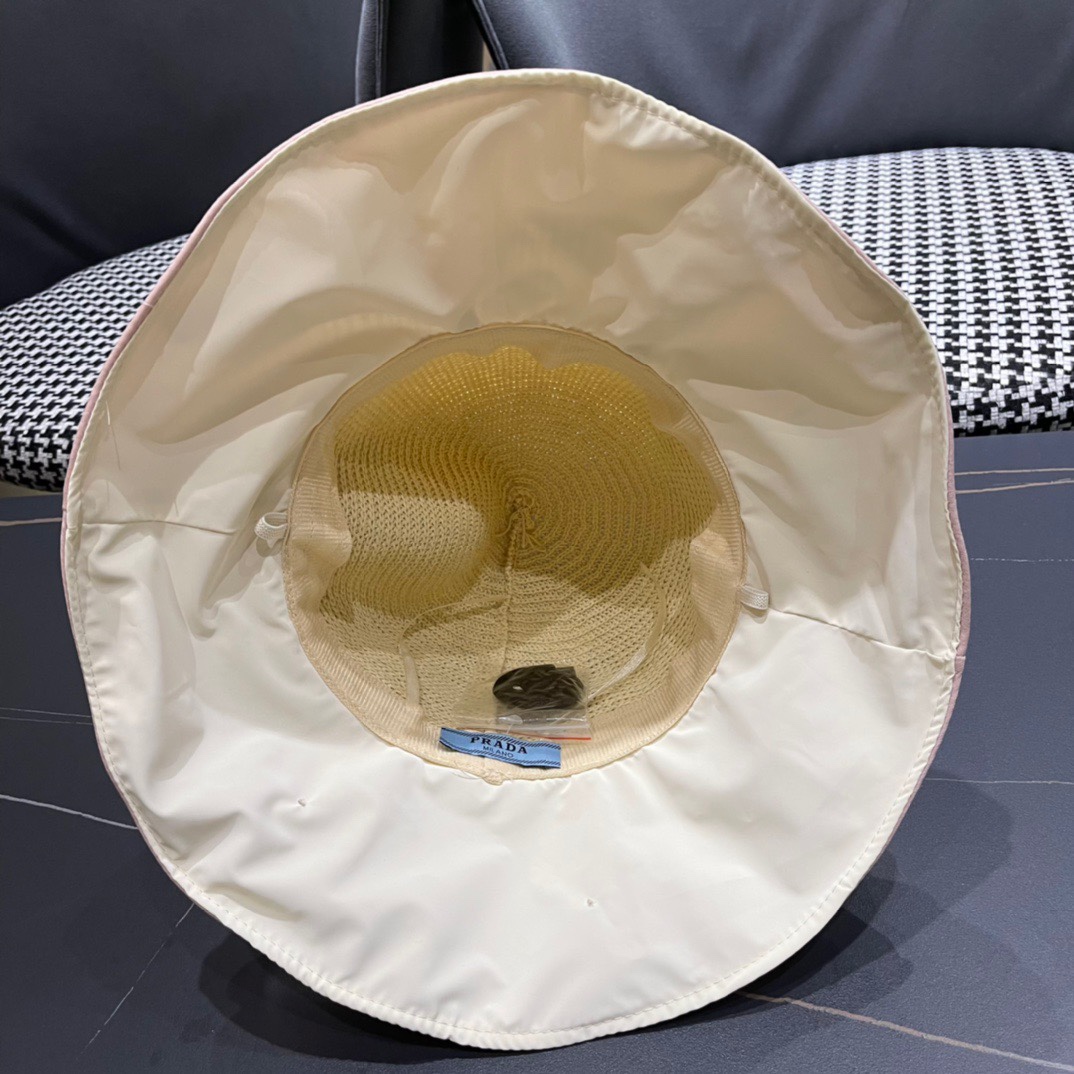 【PRADA普拉达】最新大桶遮阳渔夫帽，日常款超好搭配，出街单品