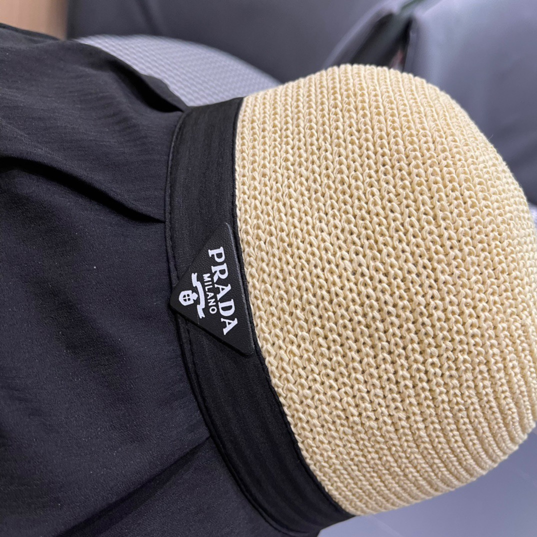 【PRADA普拉达】最新大桶遮阳渔夫帽，日常款超好搭配，出街单品