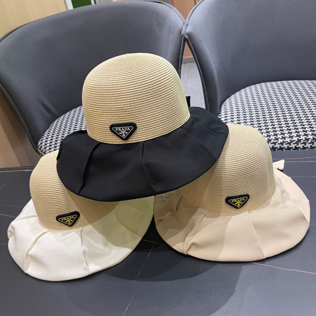 NO:201773,[Prada] New spring and summer fisherman hat, new style shipped, big brand models are super easy to match, buy them now!  Hat fisherman hat baseball hat knit hat, hat, prada, espadrilles, hats19860909【普拉达】春夏新款渔夫帽,新款出货,大牌款超好搭配,赶紧入手！帽子渔夫帽棒球帽针织帽,帽子,prada,espadrilles,hats,hat