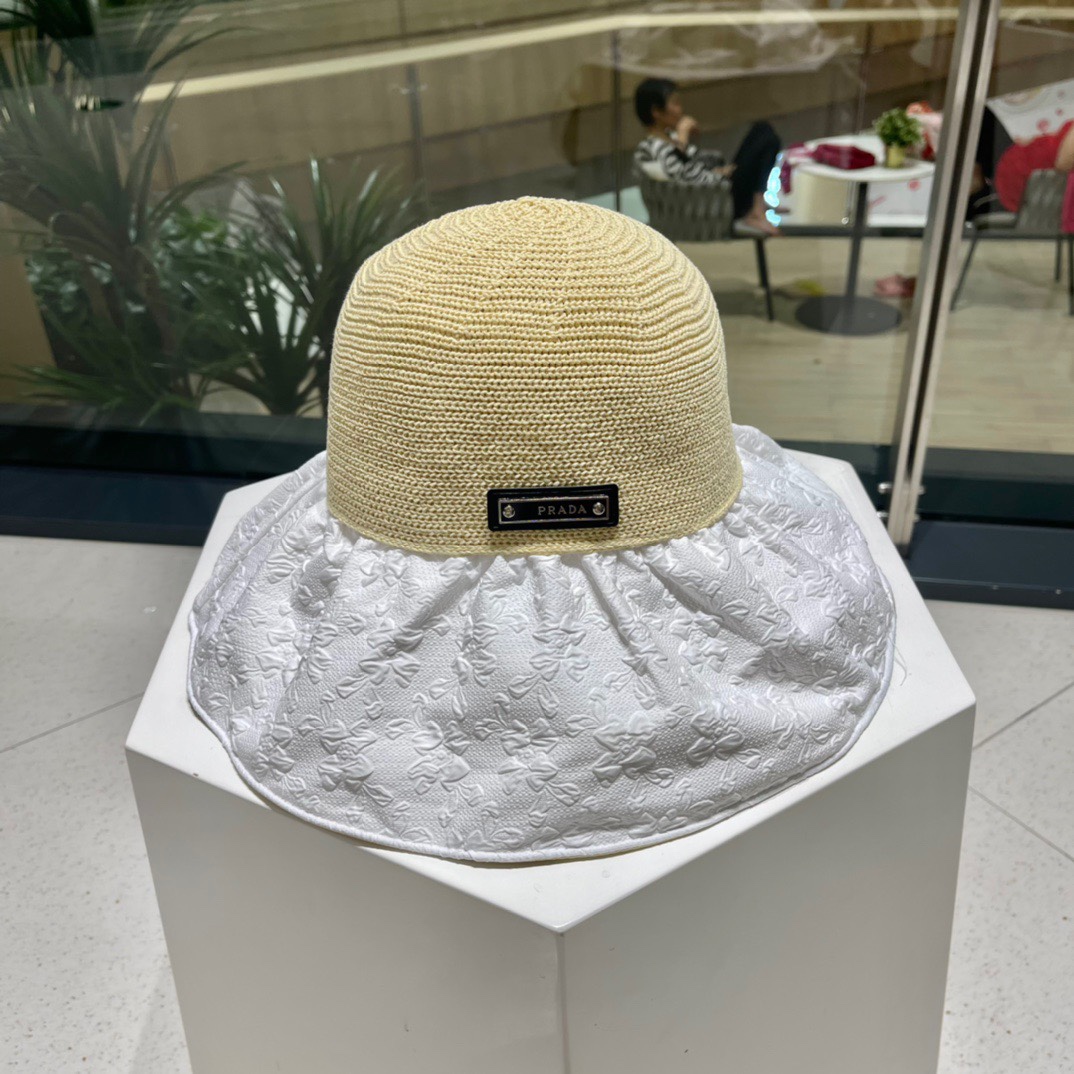 NO:202314,PRADA Summer vinyl bow sun hat women hollow straw hat UV protection large brim face sun protection sun fisherman hat fisherman hat baseball hat knit hat, hat, prada, prada, espadrilles, hats19860909PRADA普拉达 夏季黑胶蝴蝶结遮阳帽女镂空草帽防紫外线大檐遮脸防晒太阳渔夫帽帽子渔夫帽棒球帽针织帽,帽子,prada,prada,espadrilles,hats,hat