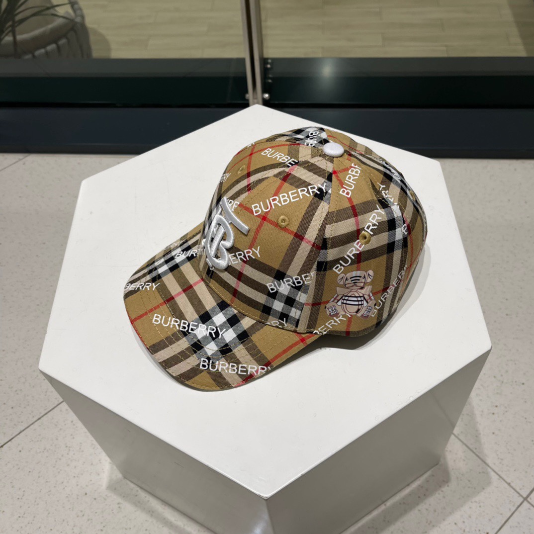 🧢Burberry（巴宝莉）新款原单棒球帽  专柜热卖款纯棉内里，完美版型，原厂品质，独家实物拍摄，男女