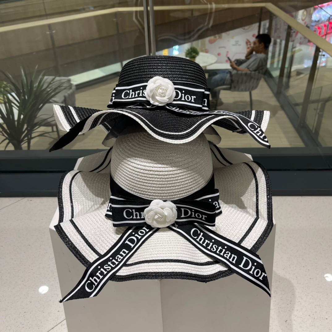 NO:203717,Dior Dior straw hat, celebrity style sun hat, fine straw making, head circumference 57cm hat, fisherman hat baseball hat knit hat, hat, dior, dior, espadrilles, hats19860909Dior迪奥草帽,名媛风遮阳帽,细草制作,头围57cm帽子渔夫帽棒球帽针织帽,帽子,dior,dior,espadrilles,hats,hat