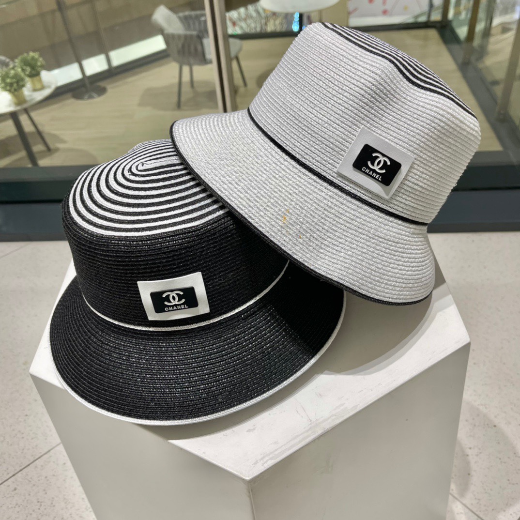 NO:204254,Chanel Chanel new straw hat, flat top straw hat, bucket hat, summer sun hat, head circumference 57cm two-color hat fisherman hat baseball hat knit hat, hat, chanel, chanel, espadrilles, hats19860909Chanel香奈儿 新款草帽,平顶草帽,桶帽,夏日遮阳帽,头围57cm两色帽子渔夫帽棒球帽针织帽,帽子,chanel,chanel,espadrilles,hats,hat