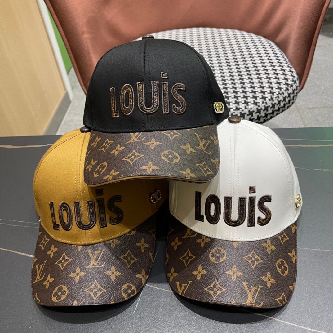 Nuevo envío LV (Louis Vuitton) nuevo sombrero de béisbol original, hecho a medida con molde 1:1 de boutique, calidad ex…