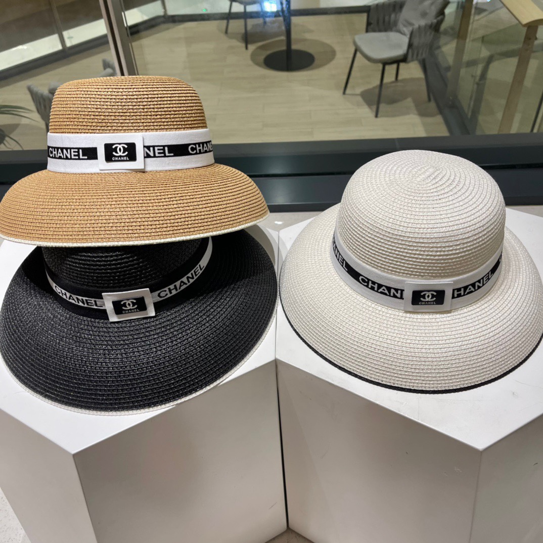 NO:204990,Chanel Chanel color-blocked straw hat, sun hat, UV sun hat, head circumference 57cm hat, fisherman hat baseball hat knit hat, hat, chanel, chanel, espadrilles, hats19860909Chanel香奈儿拼色草帽,太阳帽,防紫外线遮阳帽,头围57cm帽子渔夫帽棒球帽针织帽,帽子,chanel,chanel,espadrilles,hats,hat