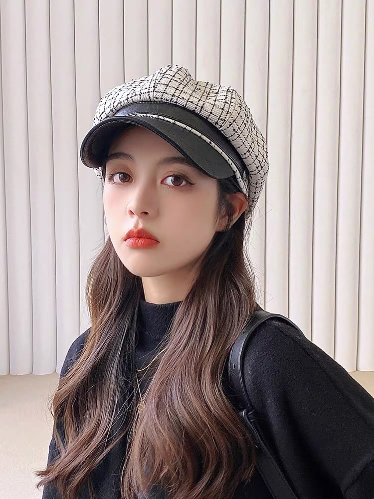 NO:206187,PRADA Prada Beret women's spring and autumn style Korean octagonal hat big head circumference new hat fisherman hat baseball hat knit hat, hat, prada, prada, espadrilles, hats19860909PRADA普拉达 贝雷帽女春秋款显脸韩系八角帽子大头围新款帽子渔夫帽棒球帽针织帽,帽子,prada,prada,espadrilles,hats,hat